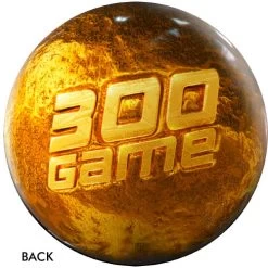 OnTheBallBowling 300 Game Gold Award Ball