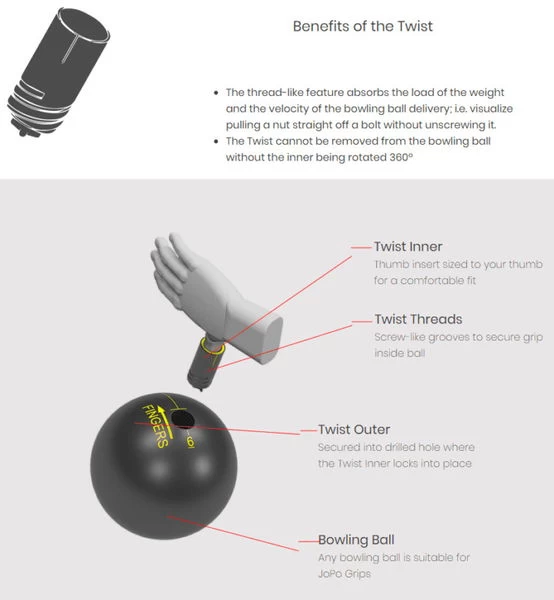 JoPo Twist Inner Sleeve Blank Blue - Image 4