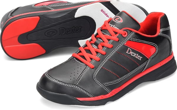 Dexter Mens Ricky IV Black/Red Wide Width - Image 5