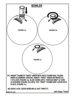 JoPo Twist Inner Sleeve With 1 1/4" Slug Black