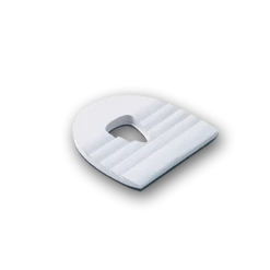 3G Heel Rippled White