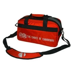 VISE 2 Ball "Clear Top" Tote Red
