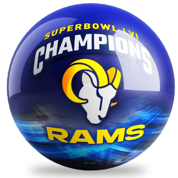 OnTheBallBowling Super Bowl LVI Champions LA Rams Ball - Image 2