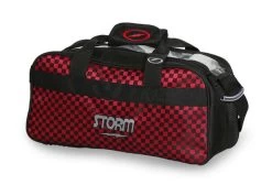 Storm 2 Ball Tote Black/Checkered Red