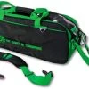 Vise 3 Ball Clear Top Roller/Tote Black/Green