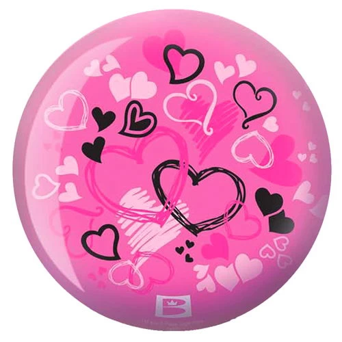 Brunswick Hearts Glow Pink Viz-a-Ball - Image 2