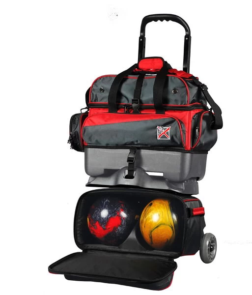 KR Strikeforce Konvoy 4 Ball Roller Red/Smoke - Image 3