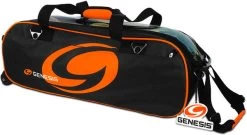 Genesis Sport Triple Roller/Tote Black/Orange